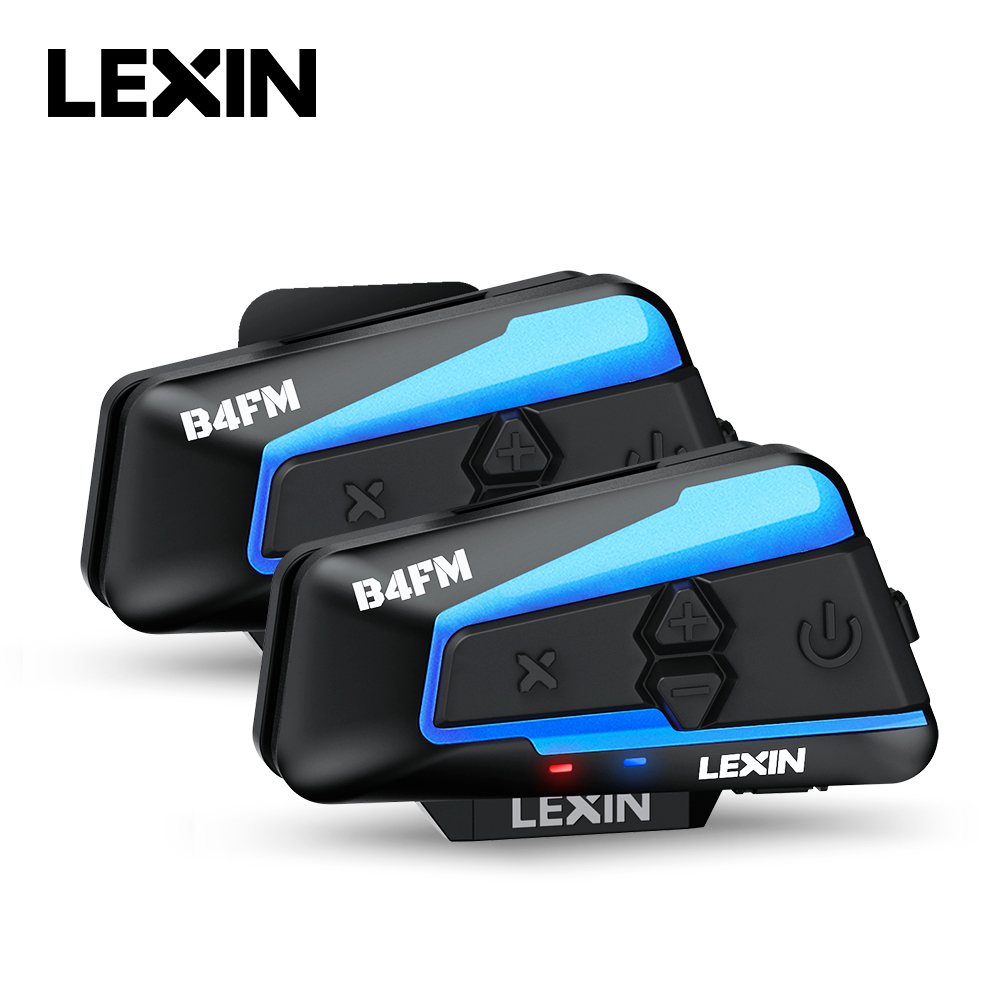 Intercom Headset Helmet - Lexin B4FM-X Bluetooth Motorcycle Intercom Helmet