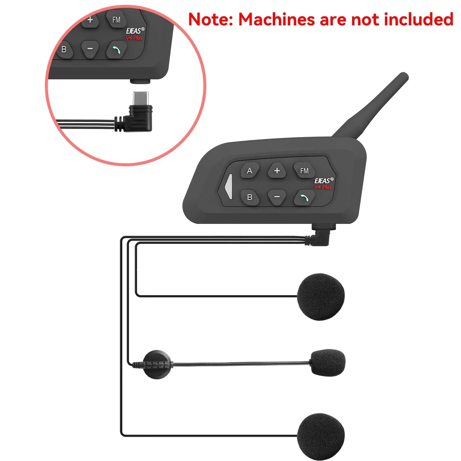 EJEAS V6 PRO /V4 PLUS Motorcyc - Intercom Headset Helmet ulasan dan harga
