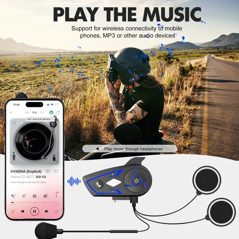 1000M Range Bt5.0 S3 Helmet He - Intercom Headset Helmet ulasan dan harga