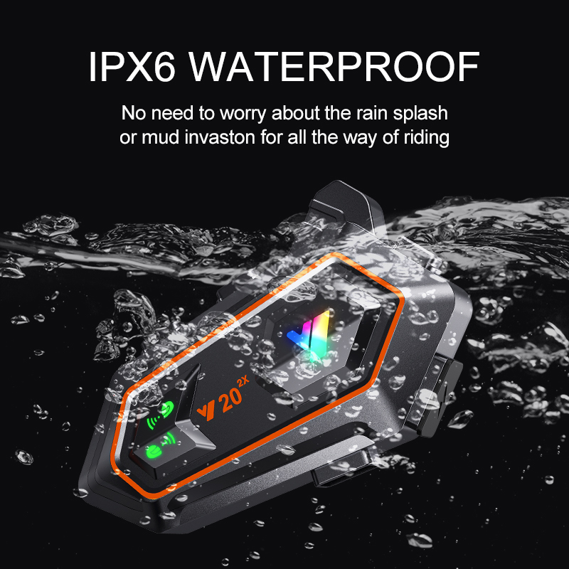 Y20 2X Motorcycle Helmet Inter - Intercom Headset Helmet ulasan dan harga