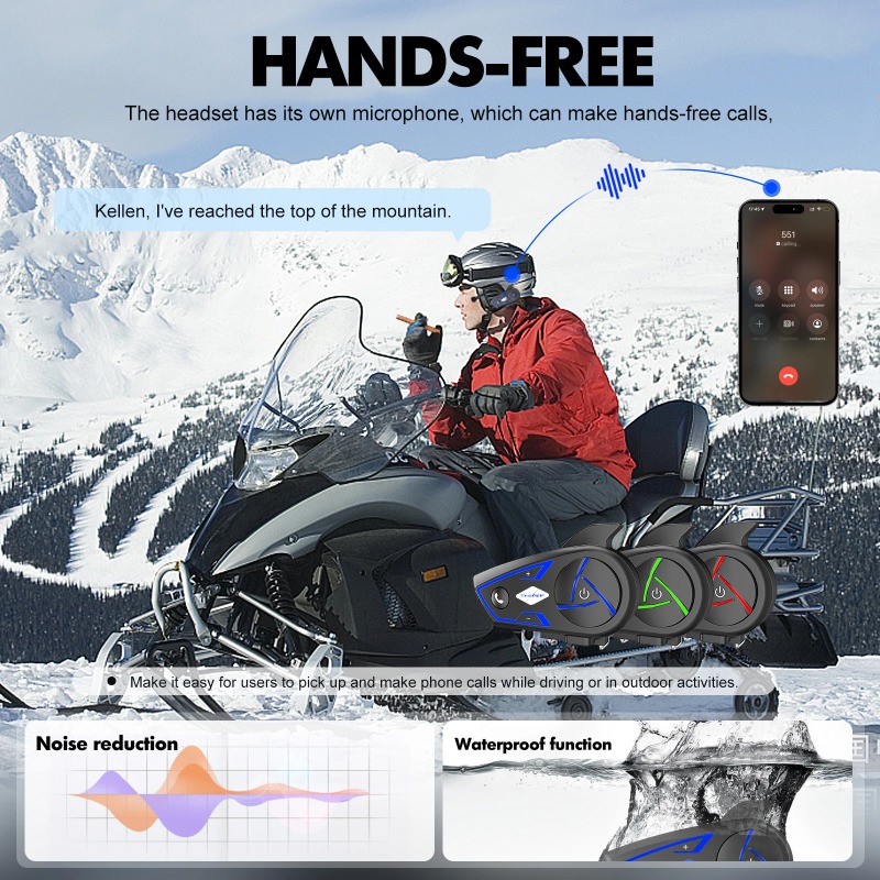 2026 New Houtonsen S3 RGB Tri  - Intercom Headset Helmet ulasan dan harga