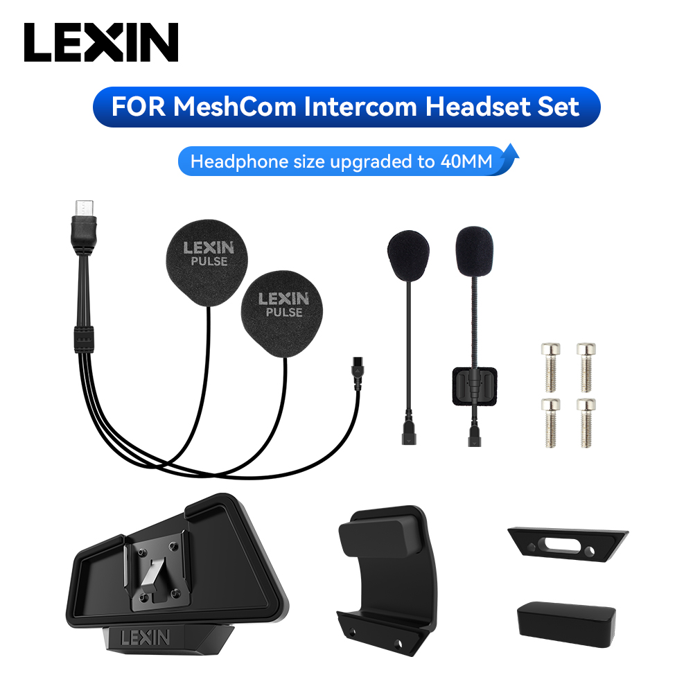 LEXIN-MeshCom Mesh Intercom 40 - Intercom Headset Helmet ulasan dan harga