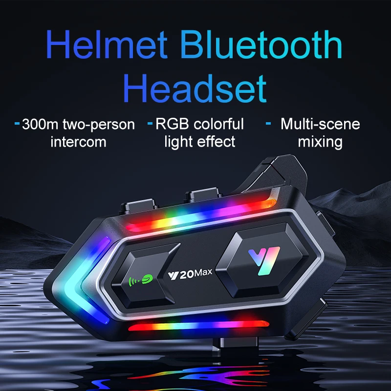 Y20 MAX Motorcycle Helmet Blue - Intercom Headset Helmet ulasan dan harga